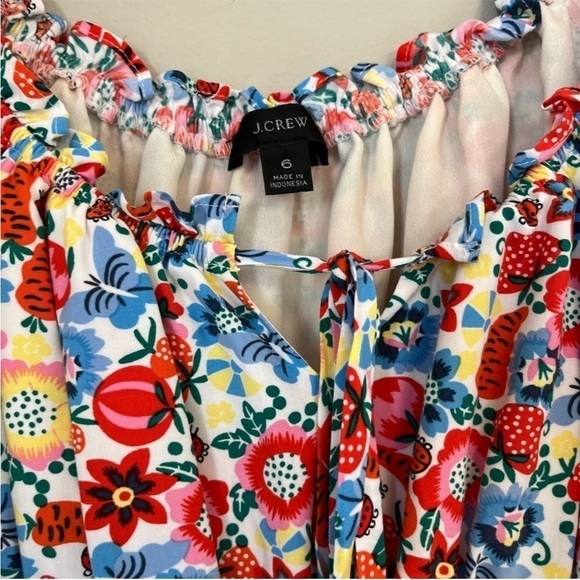 J. Crew Women's Smocked Waist Farmer's Market
Midi Multicolor Dress 6 - Picture 11 of 13